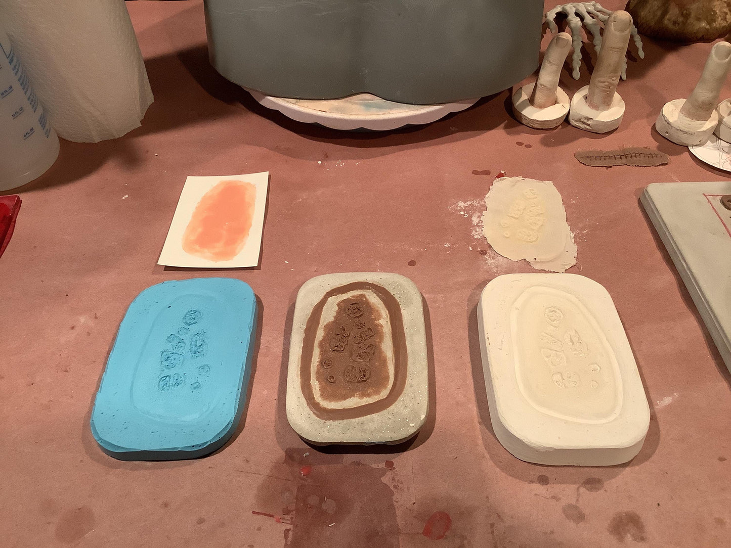 Realistic oozing, scabby lesions and sores prosthetic. Made from Monster latex or as a pros aide Transfer.