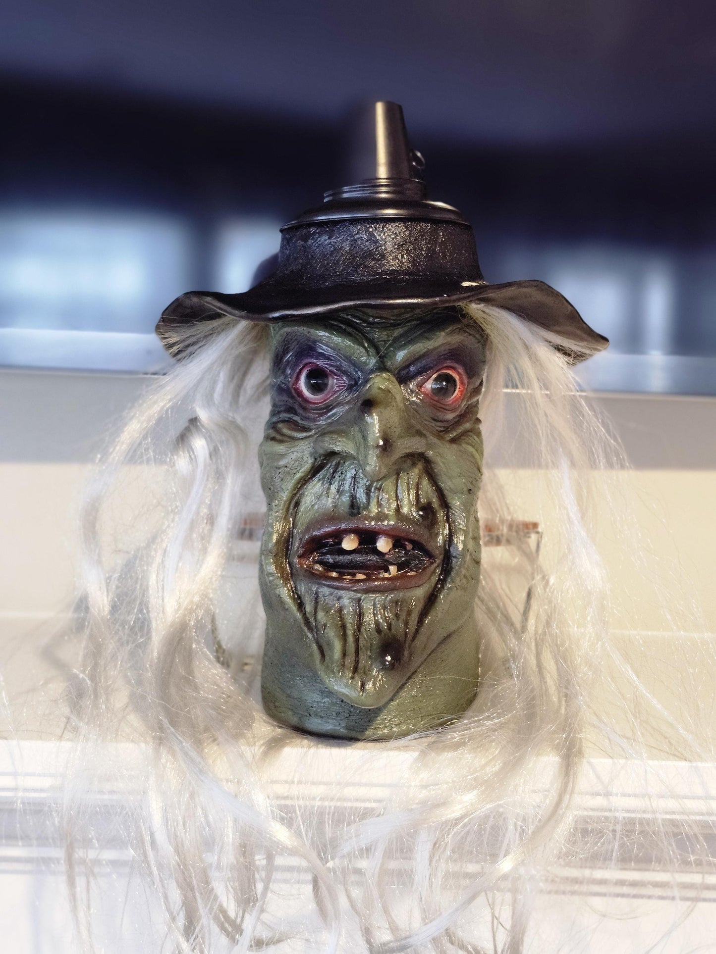 The Witch -  Monster Tiki Torch - a hauntingly unique piece perfect for Halloween or year-round horror vibes. A must for #camping