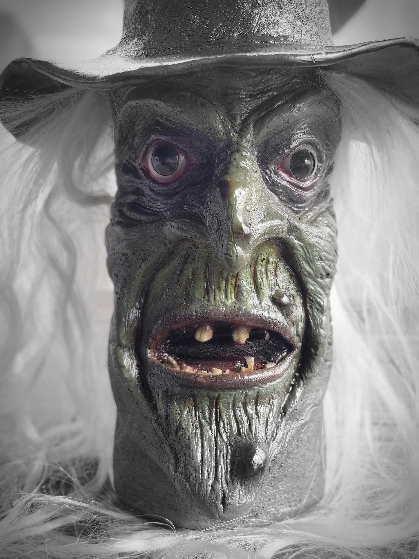 The Witch -  Monster Tiki Torch - a hauntingly unique piece perfect for Halloween or year-round horror vibes. A must for #camping