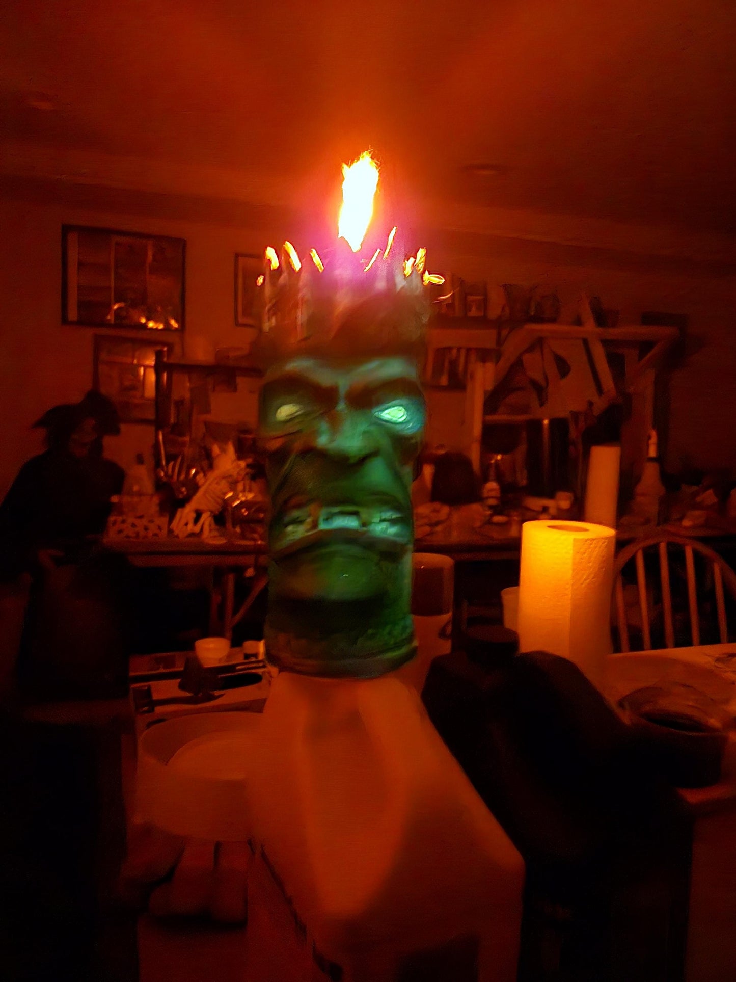 Unique Monster Tiki Torches, The Vampire Prince, Charming Gothic Decor is an outdoor essential home and backyard decoration for Halloween