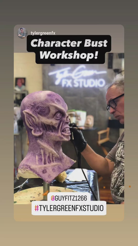 Vampire Ghoul Latex Mask – Realistic Horror Mask, Haunted House Costume, Zombie Creature Mask, Scary Halloween Mask, Professional Haunt Prop