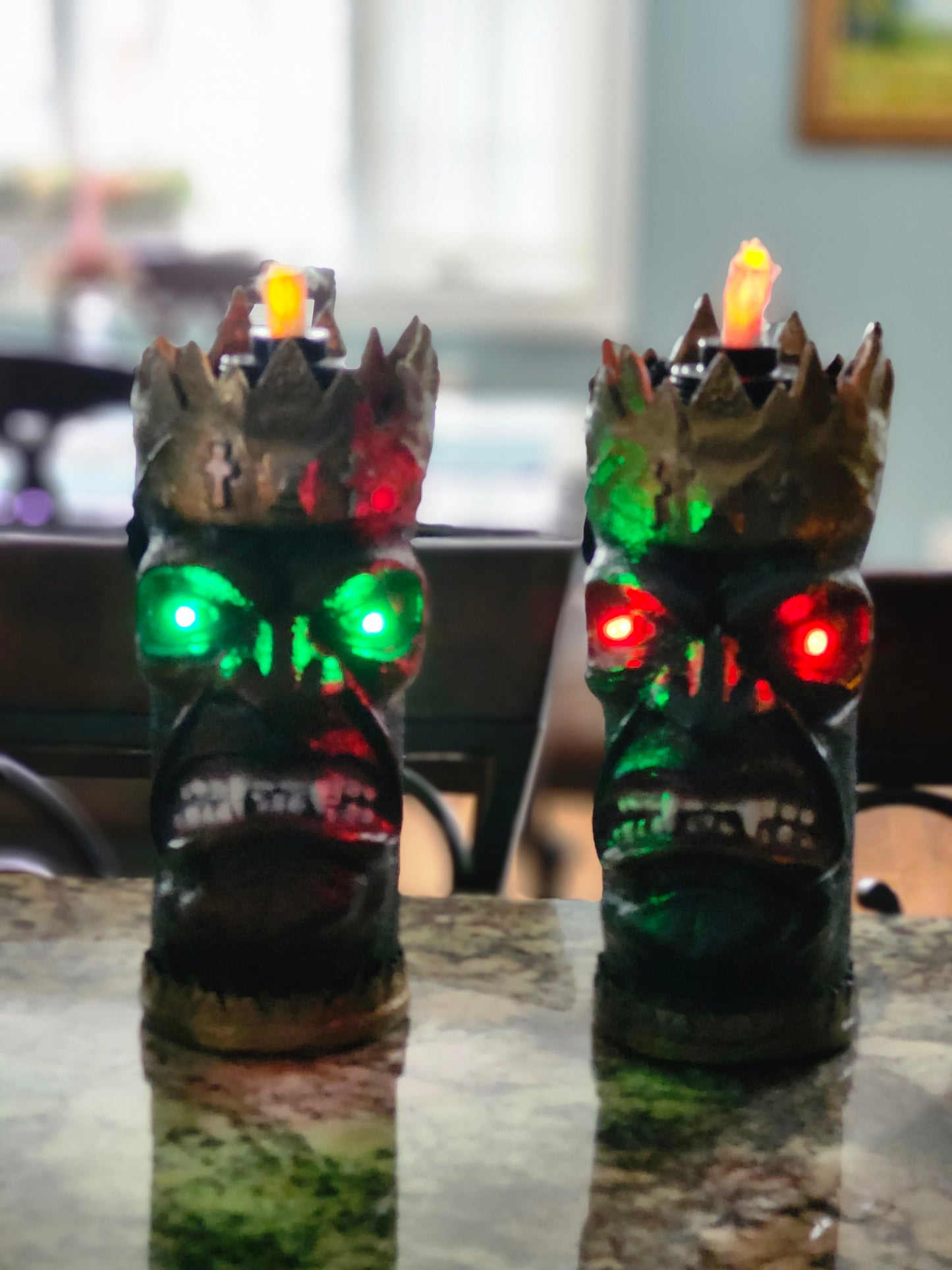 Led light kit for a monster tiki torch