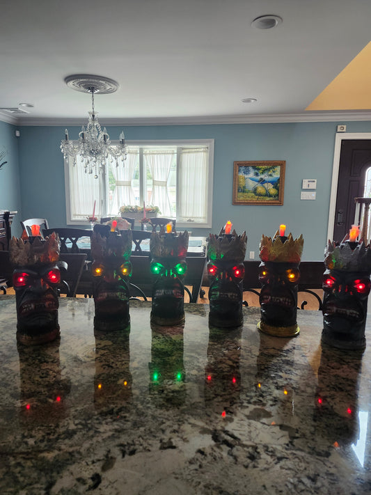Led light kit for a monster tiki torch