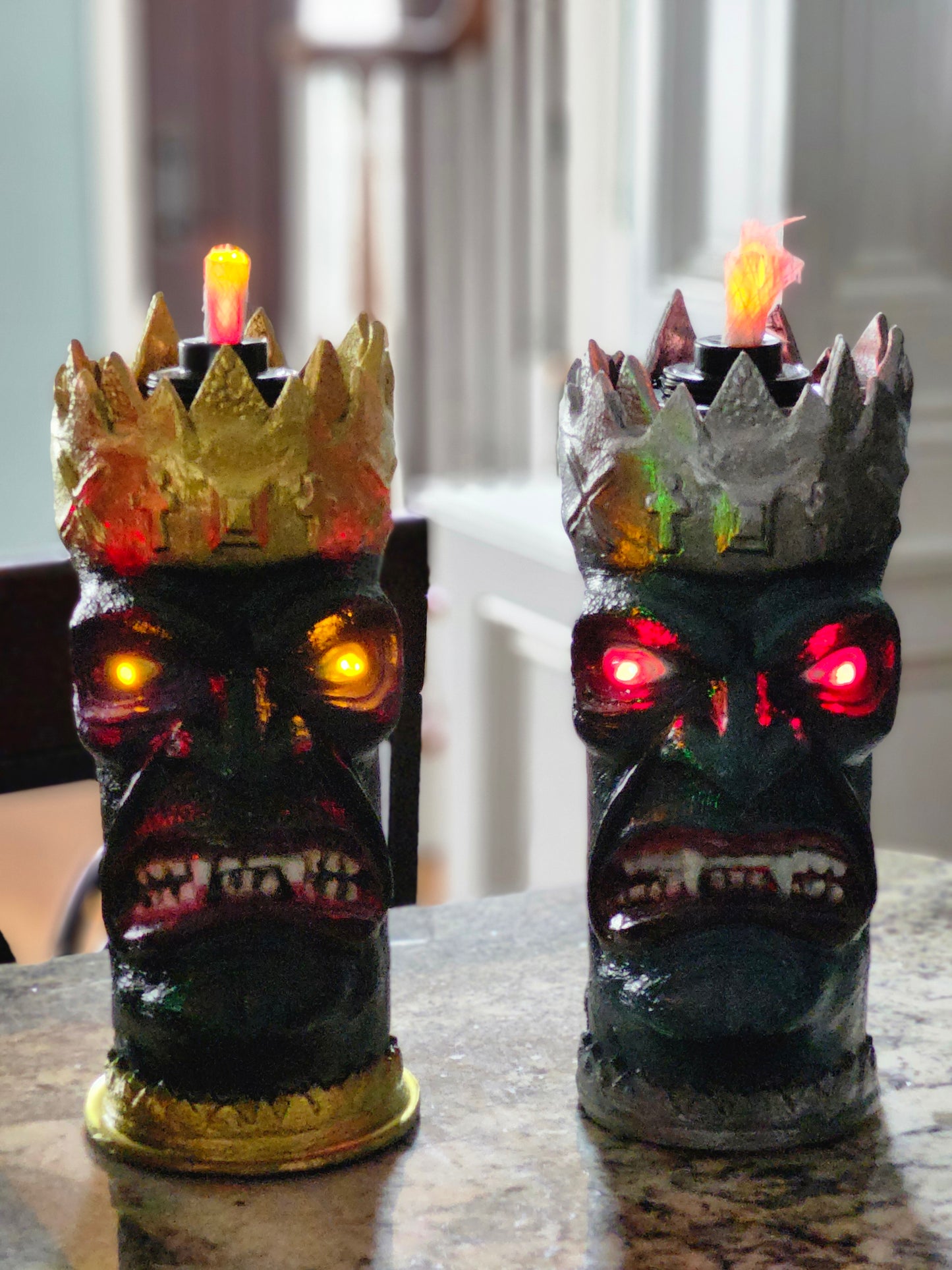 Led light kit for a monster tiki torch