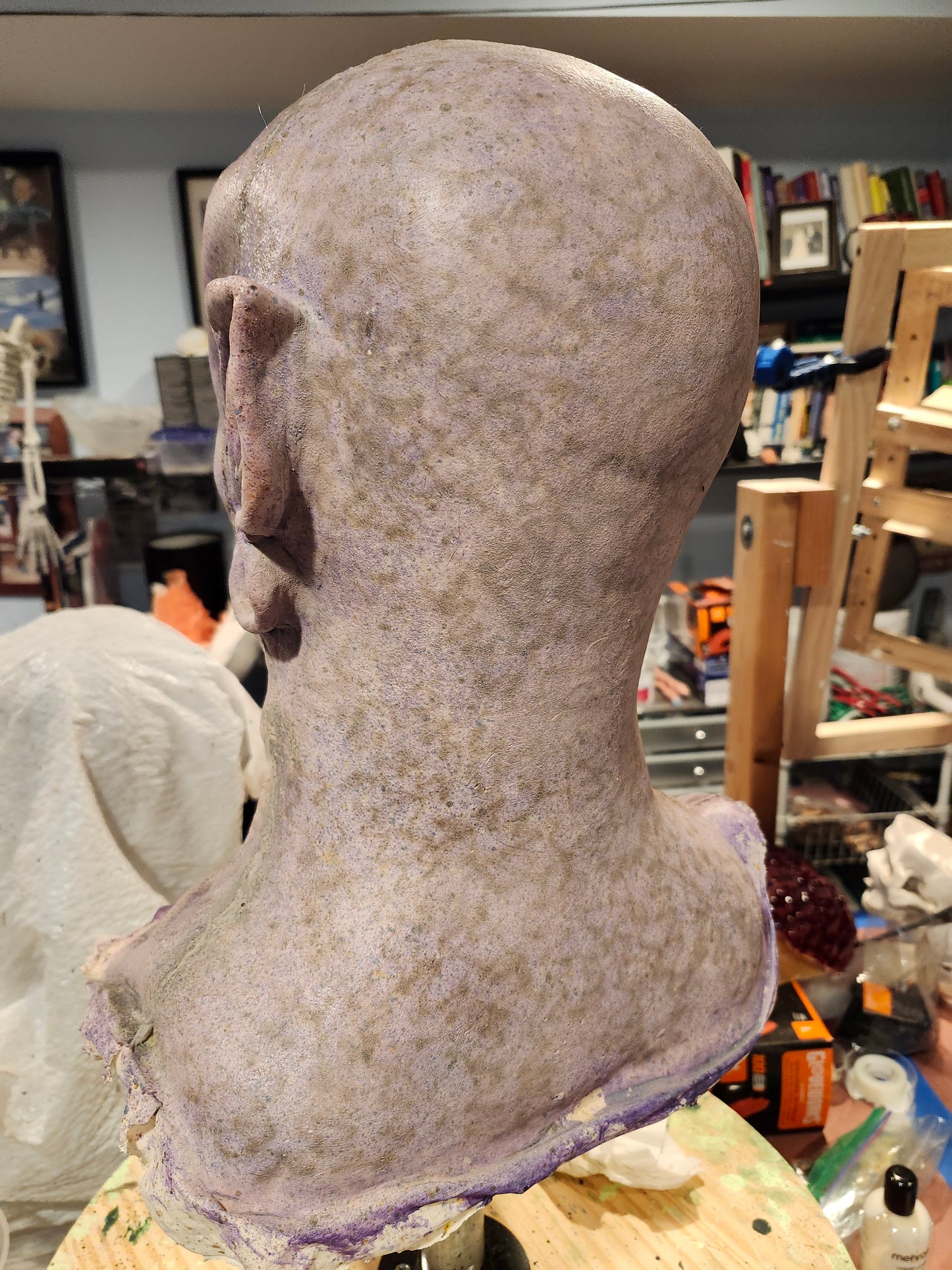 Vampire Ghoul Latex Mask – Realistic Horror Mask, Haunted House Costume, Zombie Creature Mask, Scary Halloween Mask, Professional Haunt Prop